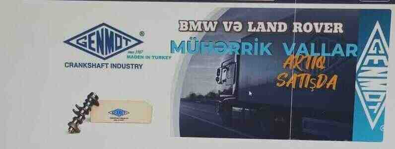 Land Rover, BMW dirsəkli valı Land Rover, BMW dirsəkli valı
